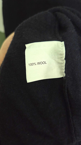 100 wool navy - navy, s