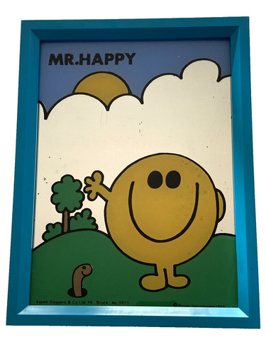 Happy framed vintage - framed,