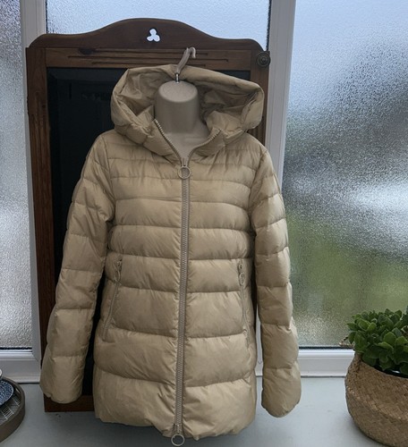 Benetton down hooded - coat, size