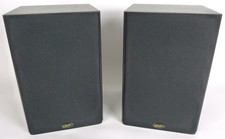 Gale Silver Monitor Bookshelf HiFi Speakers Pair Black 6 Ohm 100W Tested Working