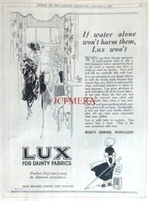 LUX Washing Soap Flakes 'Won't Shrink Woollens' Advert #2 : Vintage 1923 Print