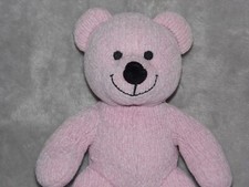 Mothercare bear soft toy pink