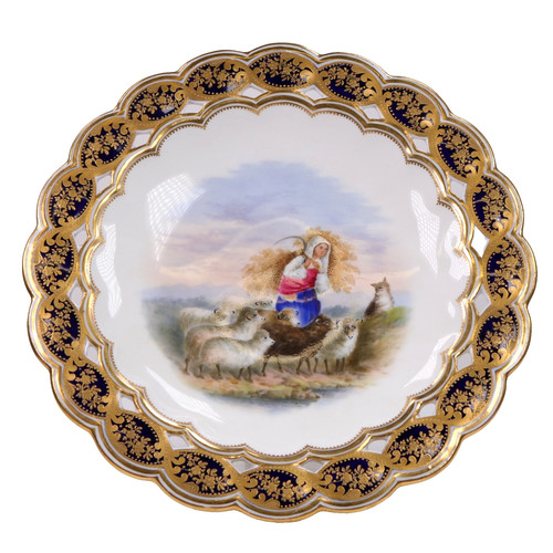 Coalport comport stand sheep - comport,