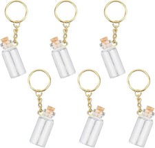 6pcs mini glass bottles - glass, bottles,
