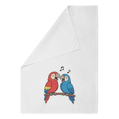 Singing parrots cotton tea - cotton, /