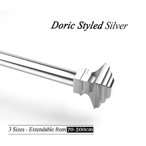 Metallic chrome curtain pole - chrome,