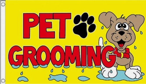 Pet grooming flag - pet, 3'