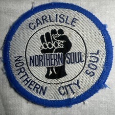 Carlisle Northern Soul Cloth Patch Fabric 7.5” Vintage 