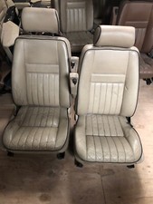 Lot53 RANGE ROVER P38 Electric  Leather Seats Cream Blue Piping  Van Bus Camper