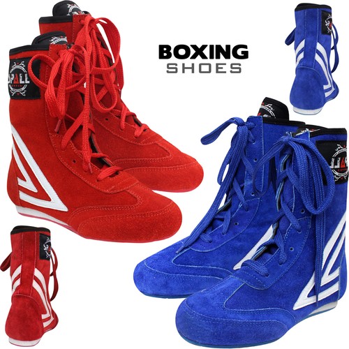 Leather boxing boots - leather, shoes