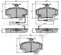 Brake pad front axle - pad, fit
