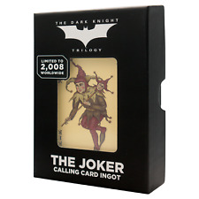 Batman The Dark Knight Limited Edition Joker Calling Card Collectible Ingot
