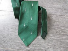Sword Motif Possibly Military Regimental Polyester Tie by James Arnold