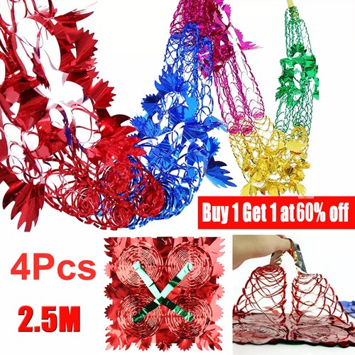 4pcs christmas foil garland - foil,