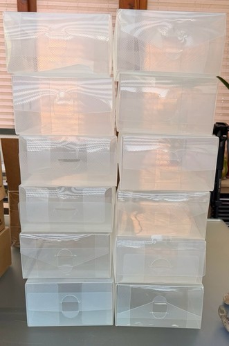 Plastic shoes storage - storage, boxes