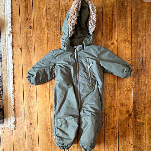 Baby green hooded - green,