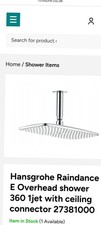 hansgrohe raindance shower head new 