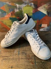 Vintage Adidas Stan Smith Trainers White Leather UK 8 Old School Classic