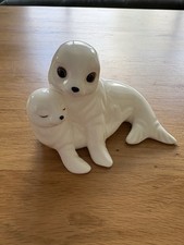 Royal Osbourne Bone China Seal & Pup. Pre-loved But In Excellent Condition