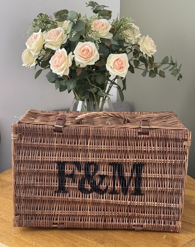 New wicker basket - new, f&m