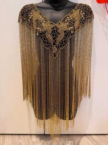 Vintage black gold - gold, mesh