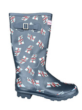 womens ENGLAND FLAG blue wellingtons uk 7