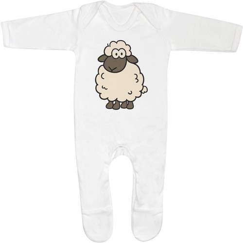 Funny sheep baby sleepsuit - 'funny,