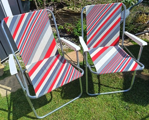 Pair vintage striped - pair,