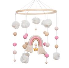 Handmade Pink Rainbow cot