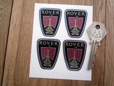 ROVER Shield Shaped Stickers Set of 4 Badge Style Viking Longboat P5 P6 2000 SD1