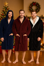 Mens Dressing Gown with Hood