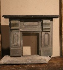 Welsh Slate Model of a Victorian Fire Surround, Caernarfonshire, Wales, c.1850