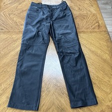 River Island Real leather trousers