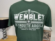 Papa Johns Trophy Final Wembley 2023 Green T-shirt Size XL
