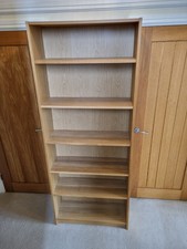 IKEA Billy Bookcase 6 Shelves, 202cm x 80cm x 28cm Light Oak Effect