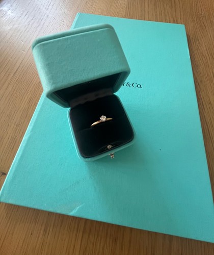 Tiffany diamond and gold - &,
