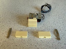 Rare GPO 700 series wall telephone bell on bell off button, blanks and clips.