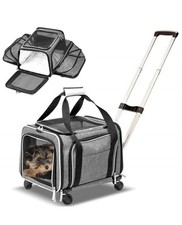 Cozy Cruiser Airline Approved Premium Pet Carrier With Wheels 2 Side Expandable