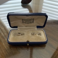 Vintage HARRODS London Cufflink Display Case * Empty Box * Nice Condition (10D)