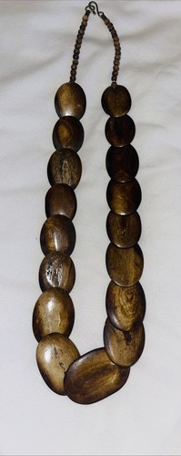 Vintage brown wooden - brown, disc