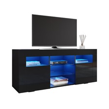 Modern Black TV Stand Unit