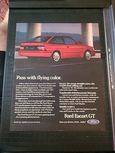 Ford escort vintage - vintage, print