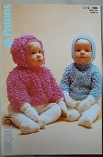 Orig Patons Fairytale Dk Child Jackets  & Hats 18"-20"  Knitting Pattern 1455