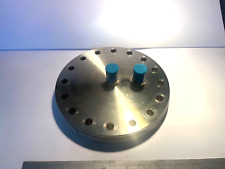 FC100 DN100 CF High Vacuum Flange 6" SS 16 through hole 2x 1/2" VCR ports