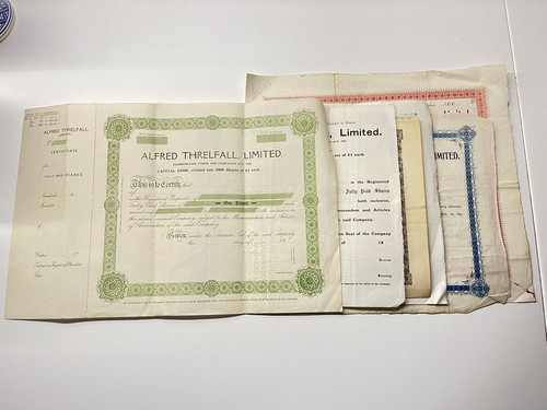 Assorted share certificates - assorted,