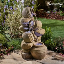 Serenity Cascading Pots Water