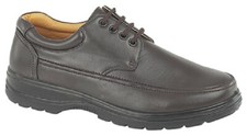 Scimitar M824 Casual Lightweight Apron Lace Up Everyday Shoes Dk.Brown ManMade