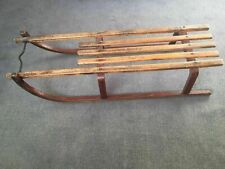 Vintage Wooden Davos Sleigh/Sledge Metal Runners Prop Display
