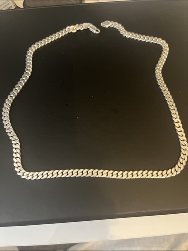 Long 925 sterling silver cuban - long,