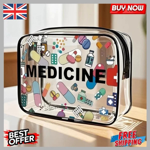 Medicine pill organiser bag - medicine,